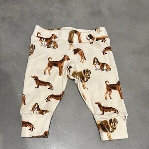 Milk Barn Dog Print Baby Leggings, 3-6m